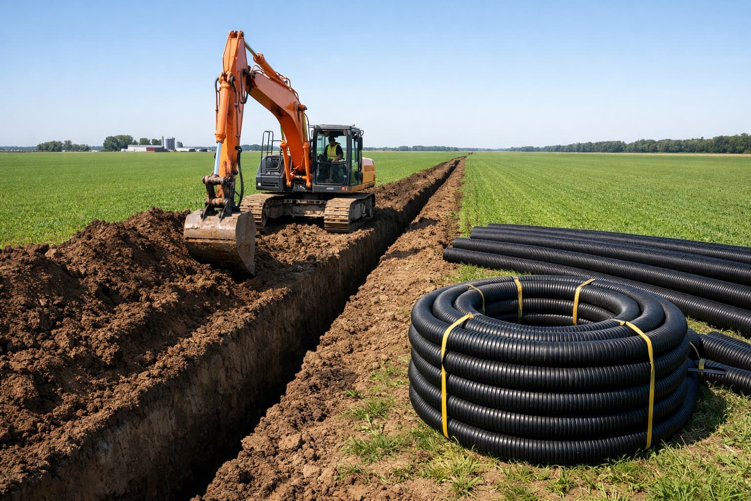 Évacuation des eaux — A.L.O Pomerleau en Beauce