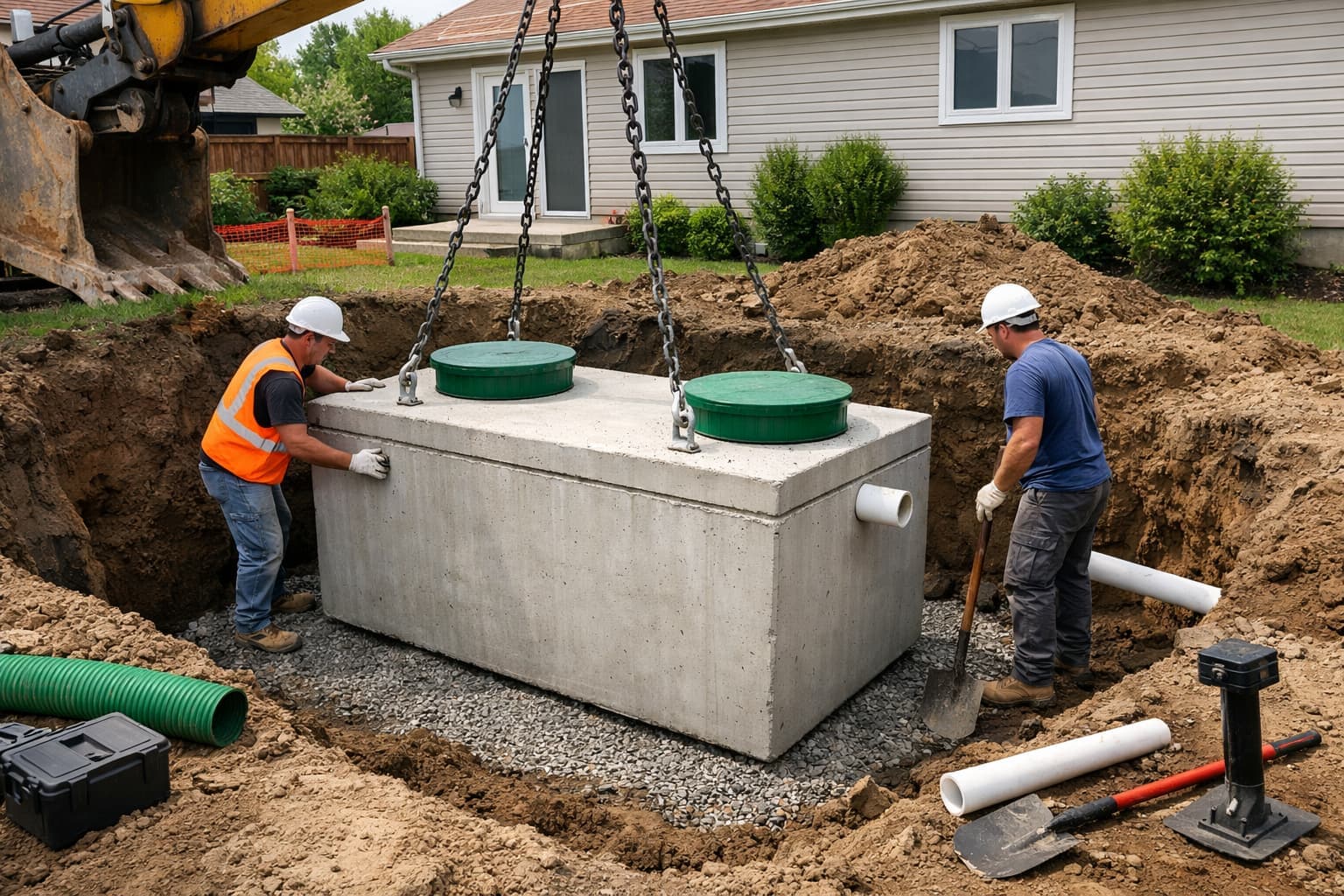 Systèmes septiques — A.L.O Pomerleau en Beauce